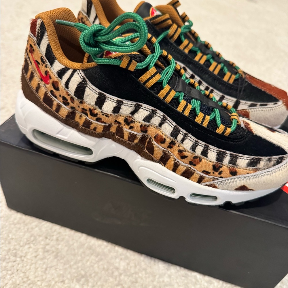 Nike airmax 95 atmos anima pack Animal-Print Sneakers in Brown/Black/Green